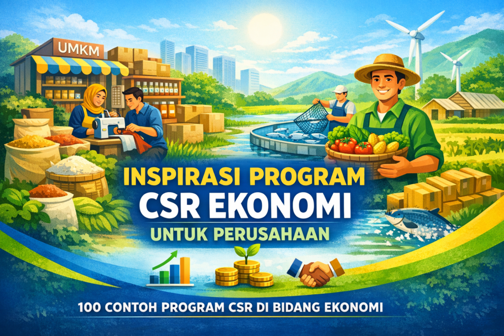 100 Contoh CSR Bidang Ekonomi untuk Perusahaan dan BUMN