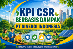 KPI CSR berbasis dampak PT Sinergi Indonesia dengan grafik sosial dan lingkungan